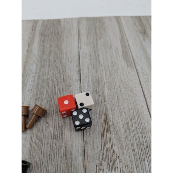Reminiscing TDC Game Board Game Replacement Pieces 3 Dices And Token Movers Pegs - Picture 2 of 4